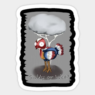 Gobble Salty or Wet? Sticker